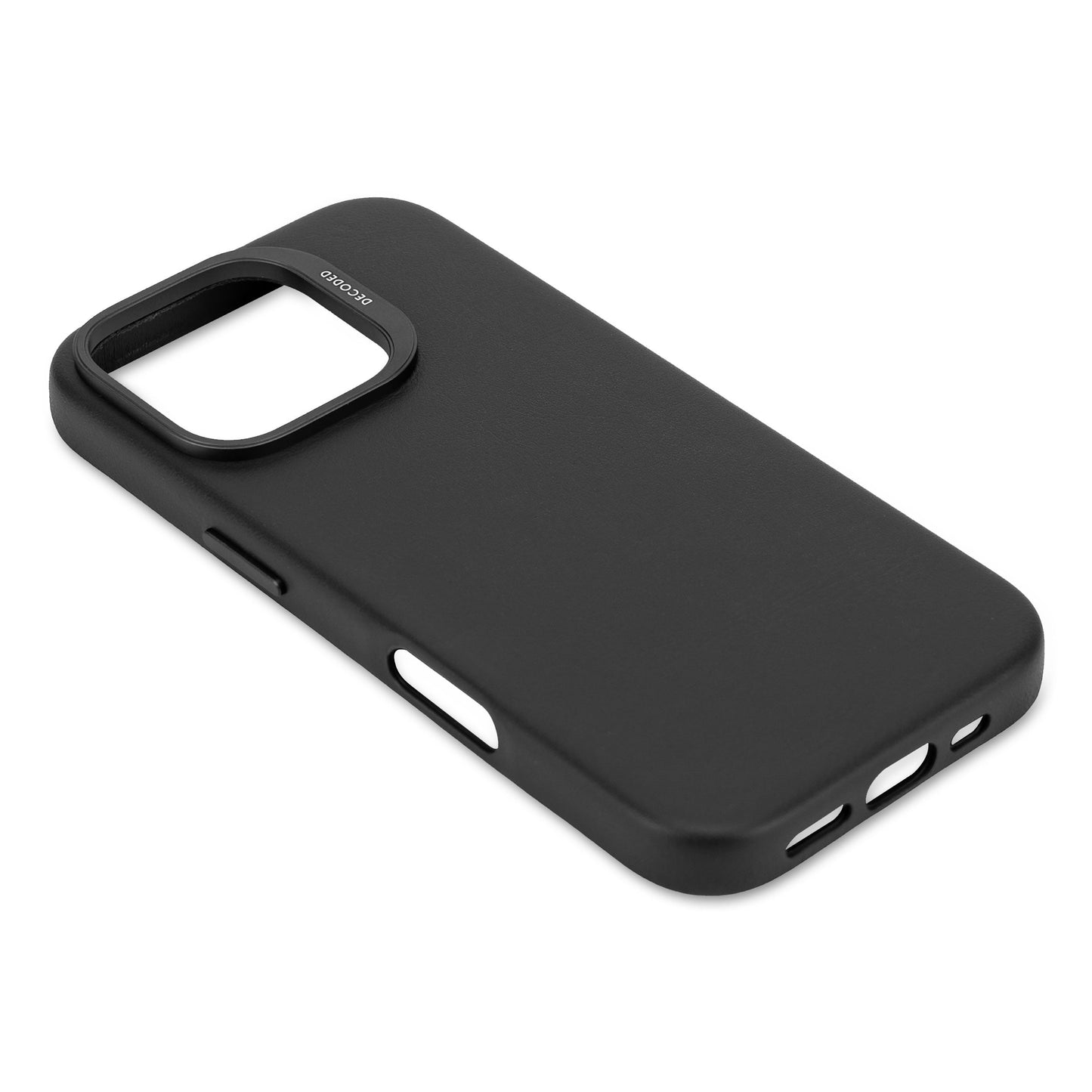 DECODED Leather Backcover for iPhone 16 Pro - Black