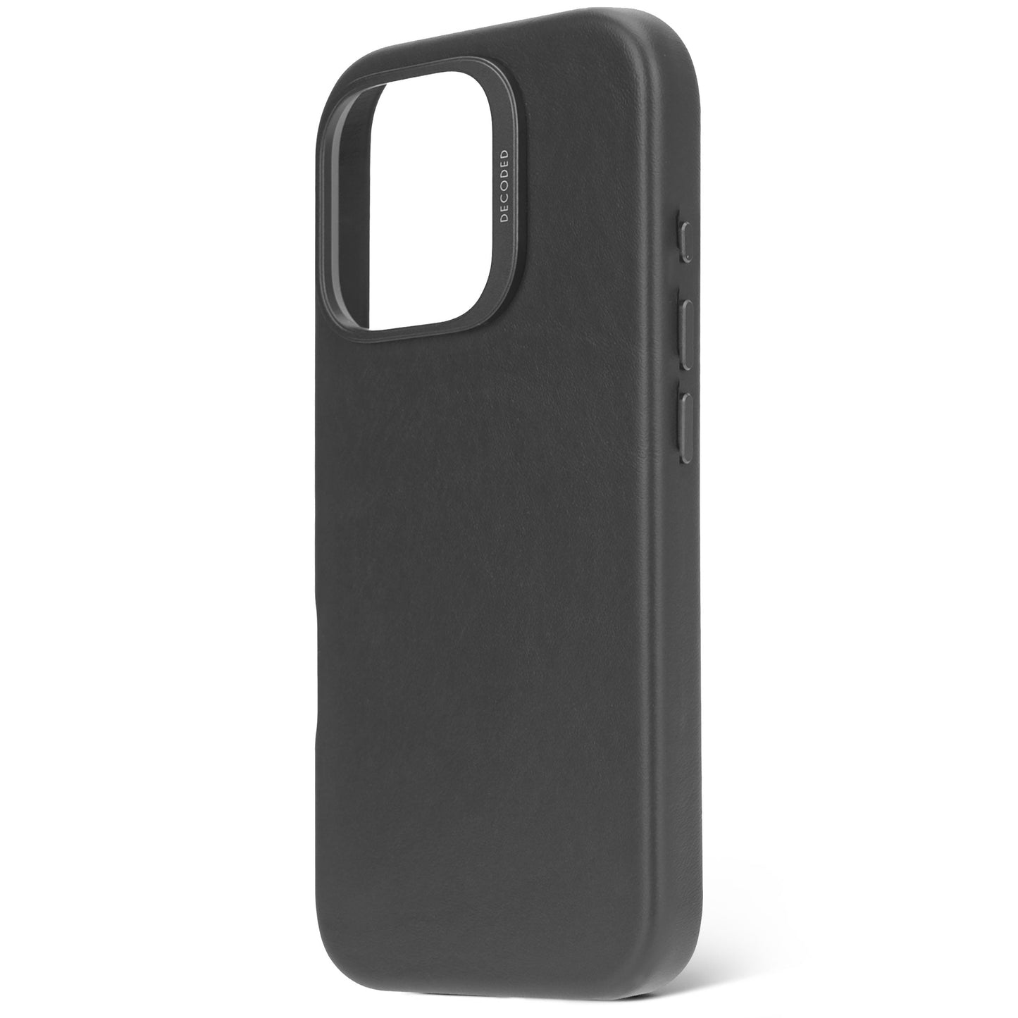 DECODED Leather Backcover for iPhone 16 Pro - Black