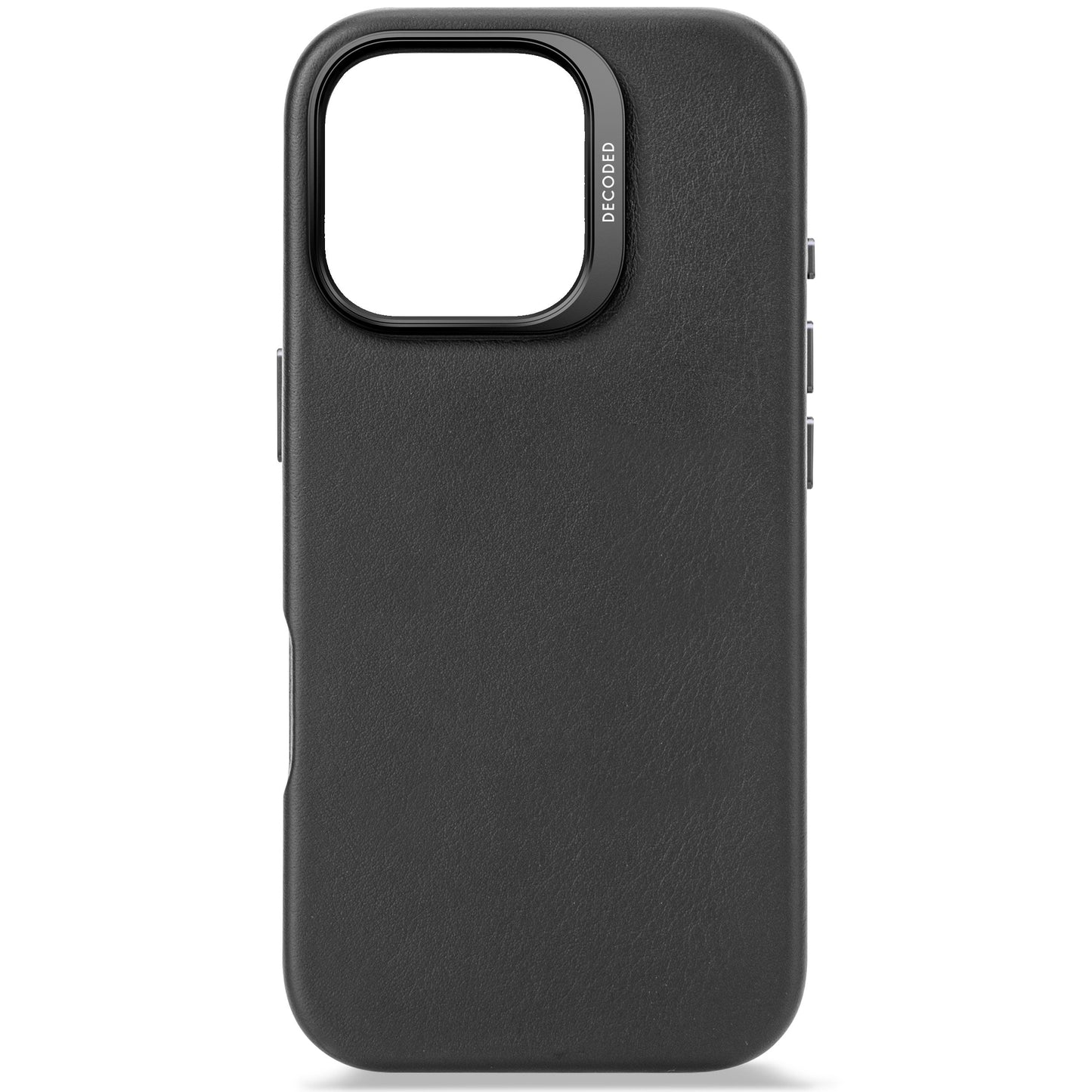 DECODED Leather Backcover for iPhone 16 Pro - Black