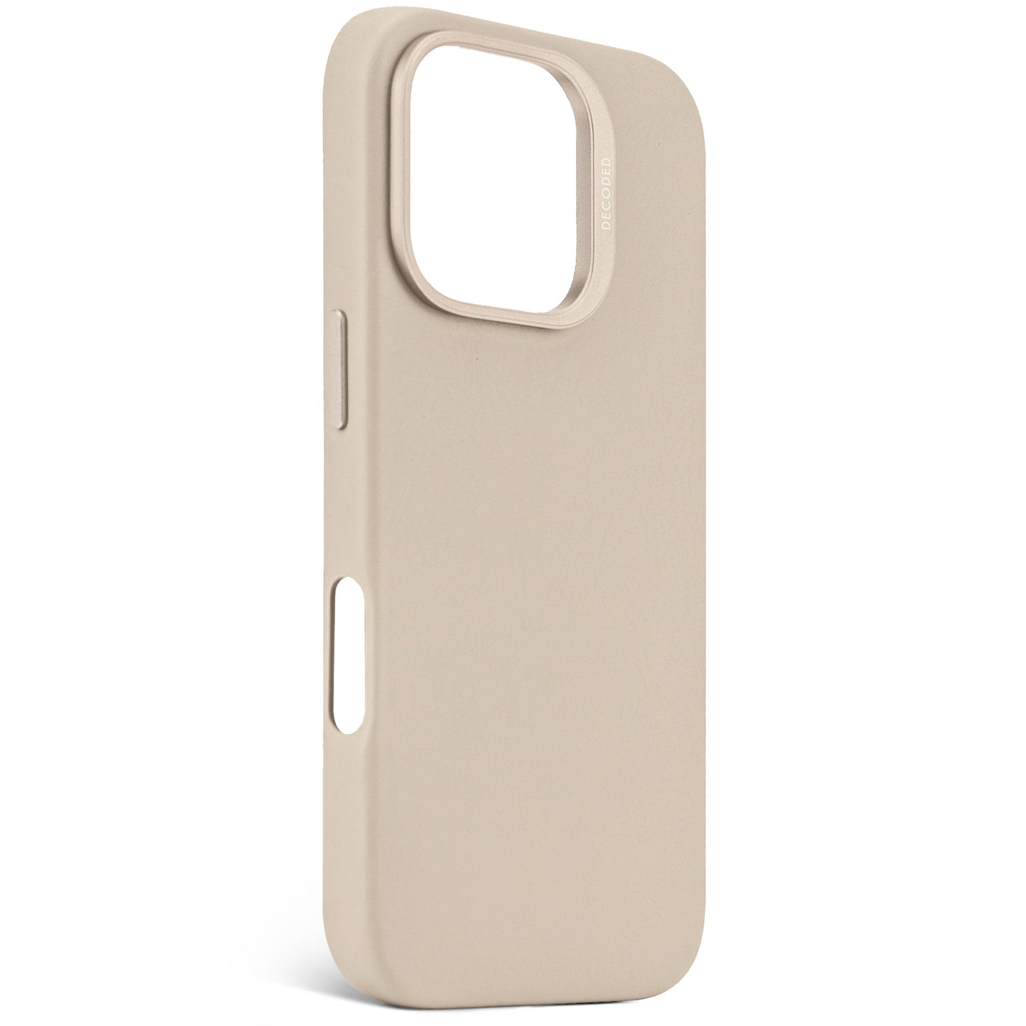 DECODED Leather Backcover for iPhone 16 Pro - Clay Beige