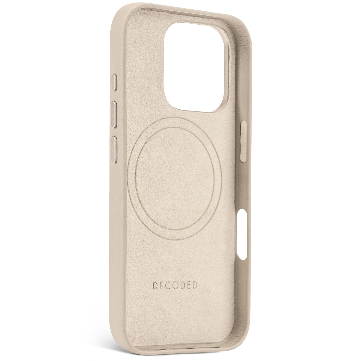 DECODED Leather Backcover for iPhone 16 Pro - Clay Beige
