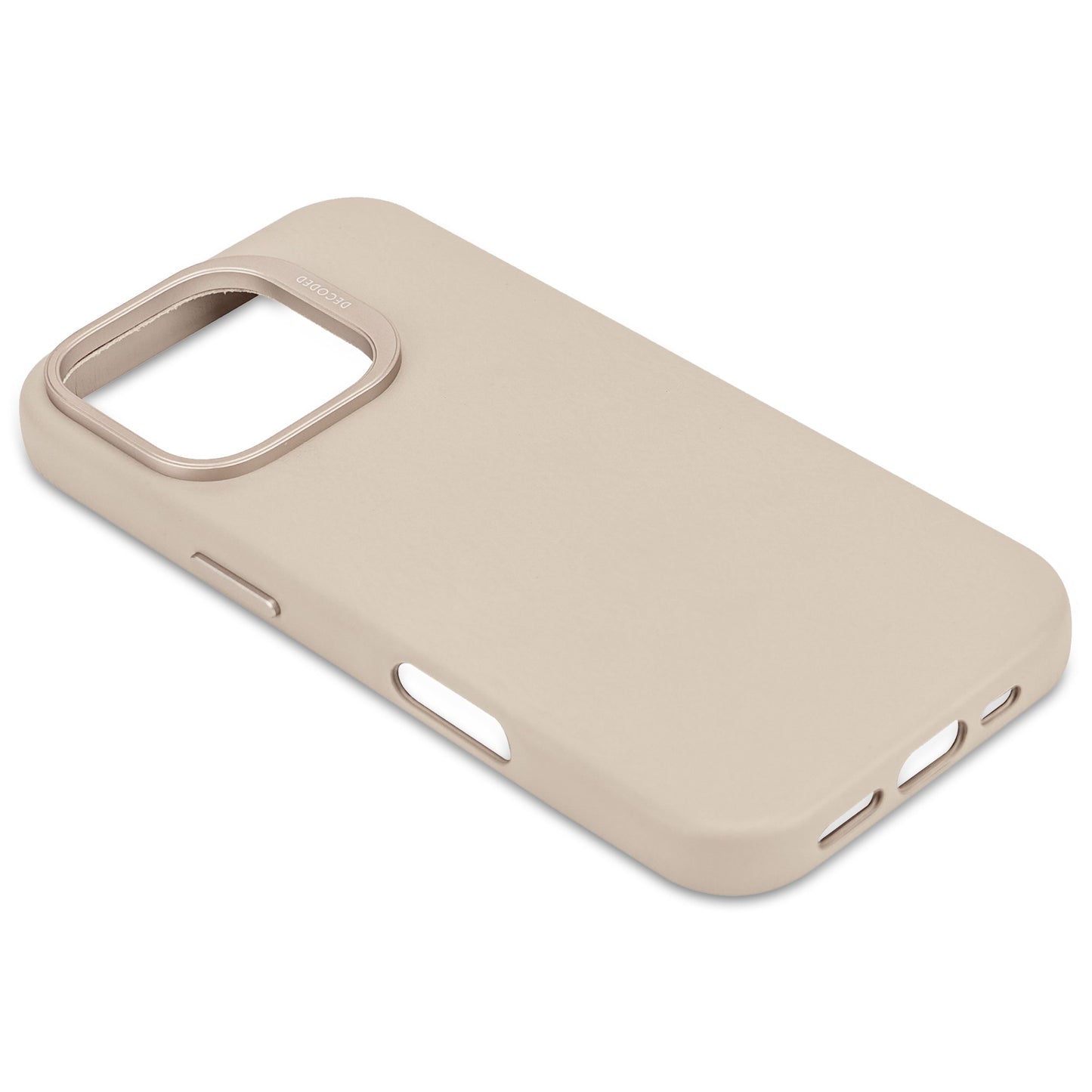 DECODED Leather Backcover for iPhone 16 Pro - Clay Beige