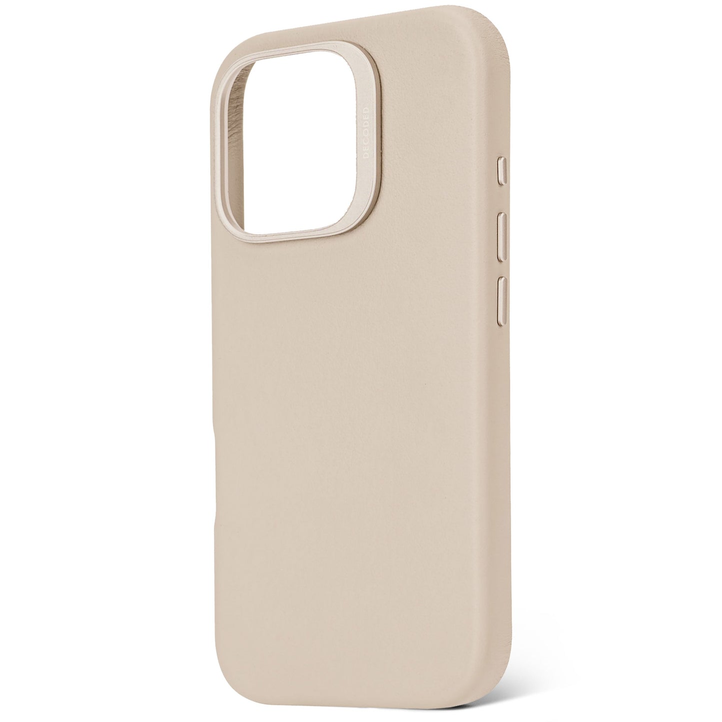 DECODED Leather Backcover for iPhone 16 Pro - Clay Beige