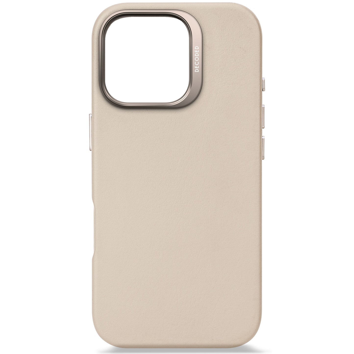 DECODED Leather Backcover for iPhone 16 Pro - Clay Beige