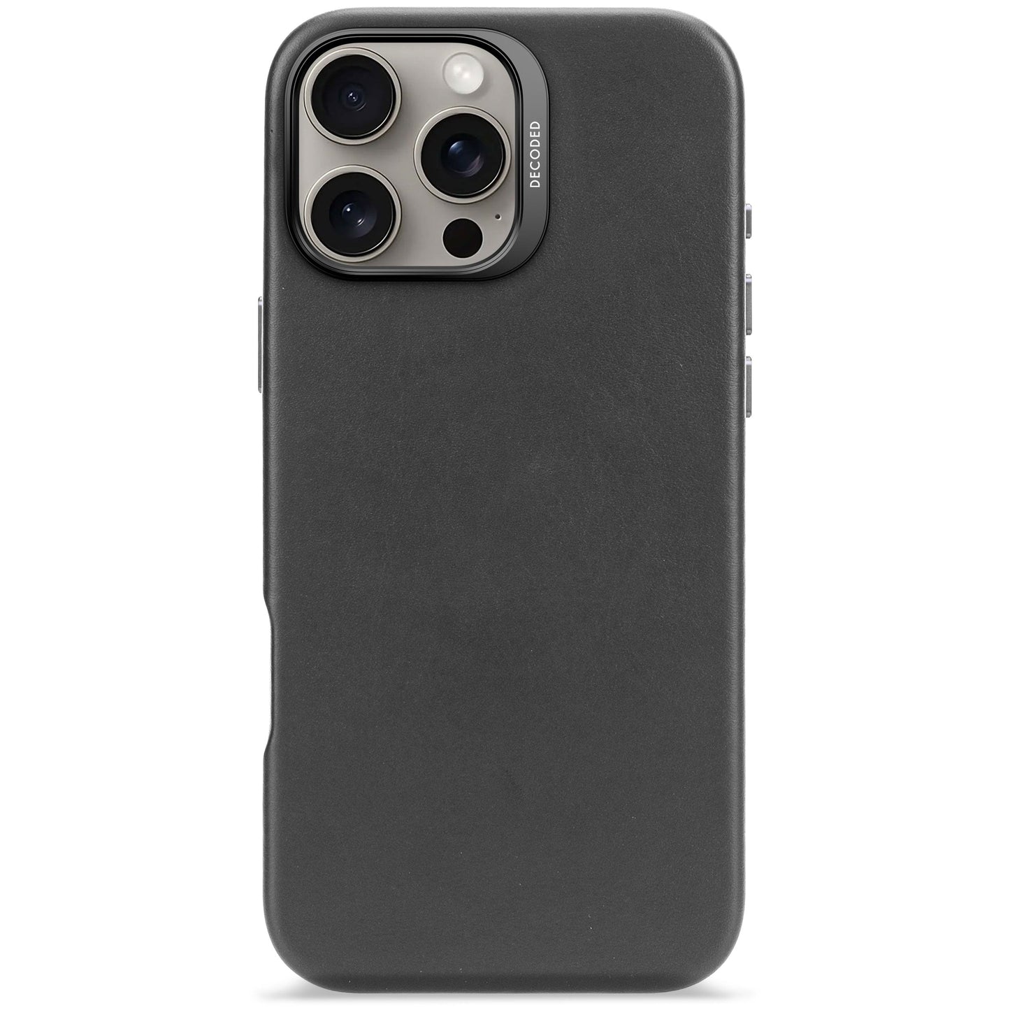 DECODED Leather Backcover for iPhone 16 Pro Max - Black