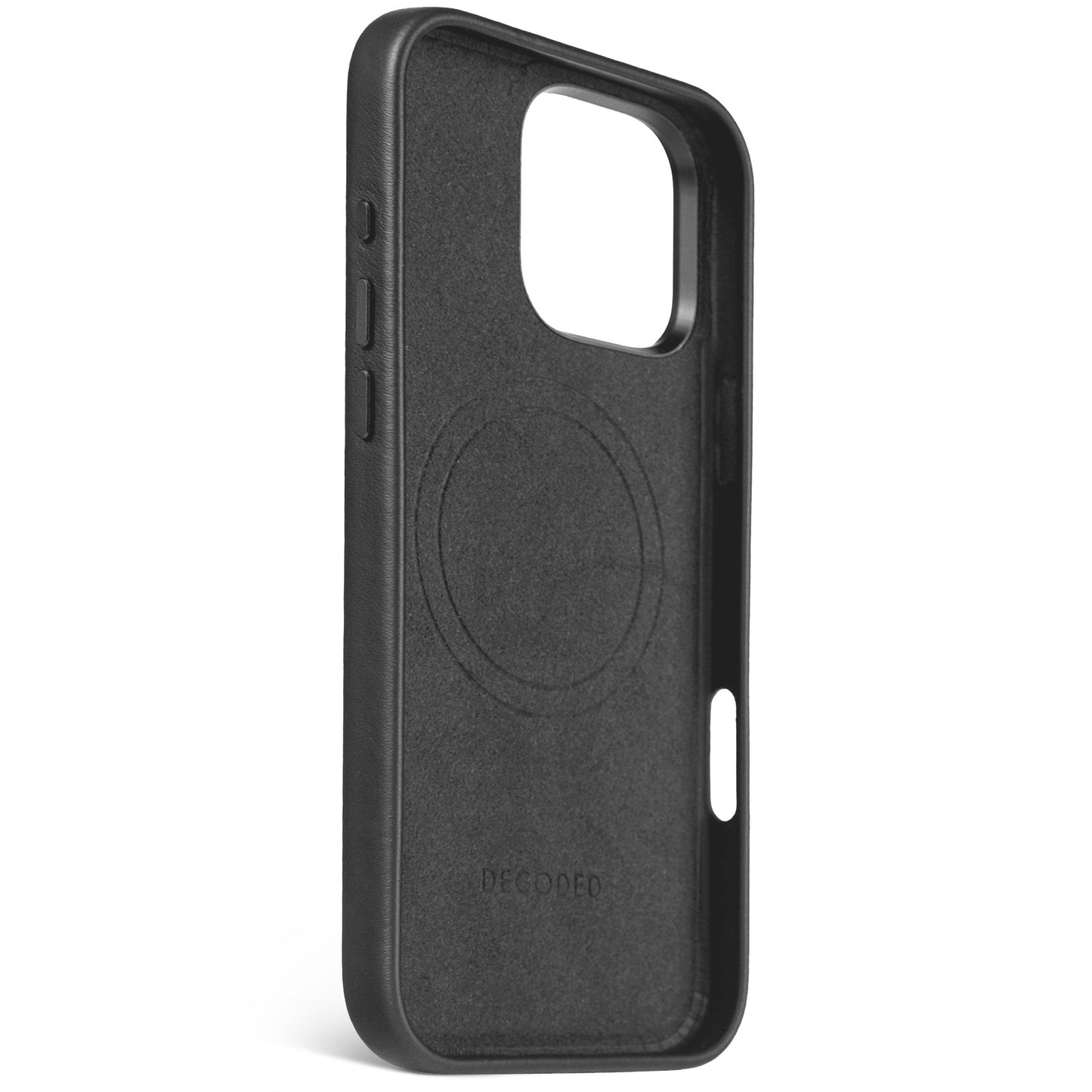 DECODED Leather Backcover for iPhone 16 Pro Max - Black