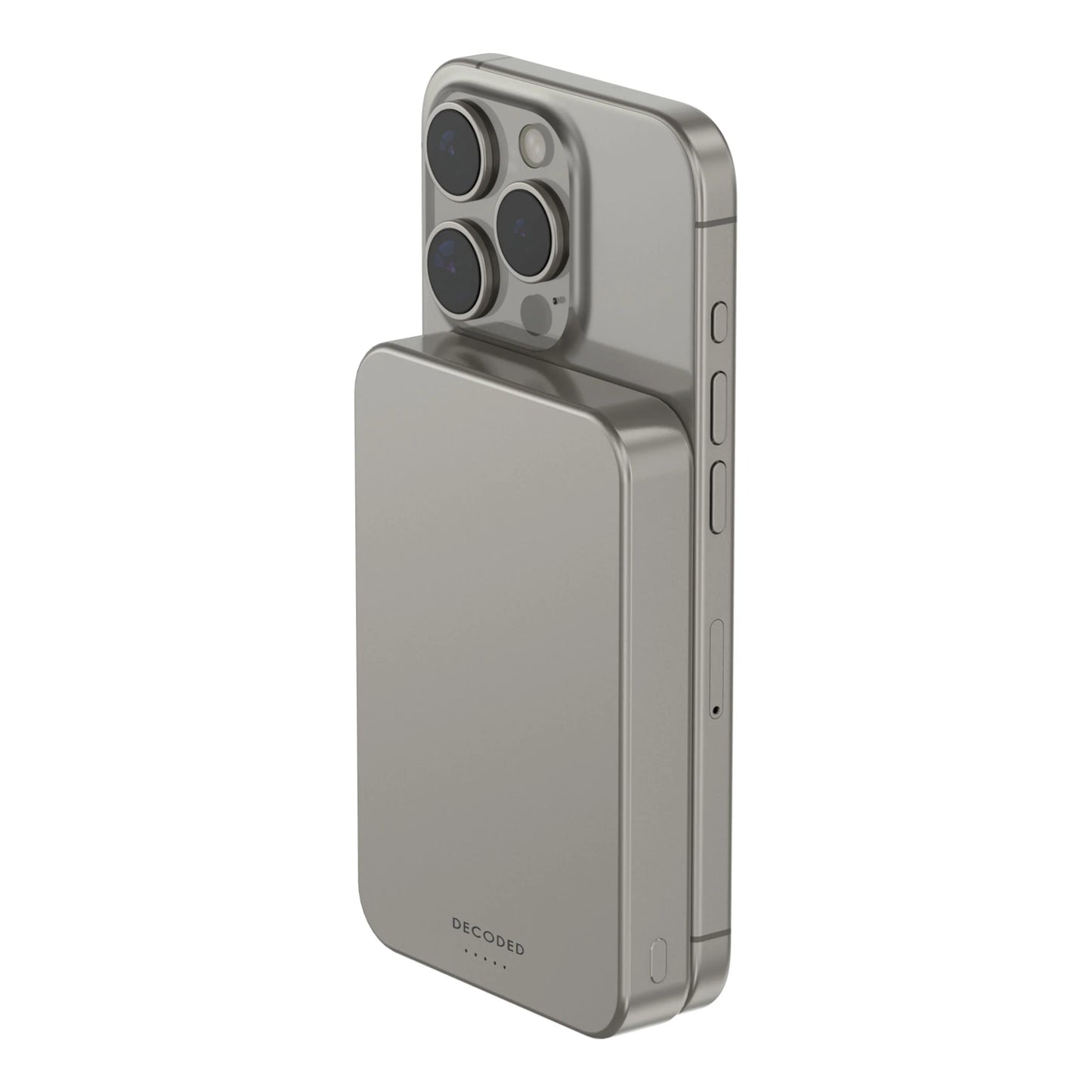 Decoded Ultra Slim Qi2 Wireless Powerbank 10.000 MaH - Titanium - iSTYLE.mk