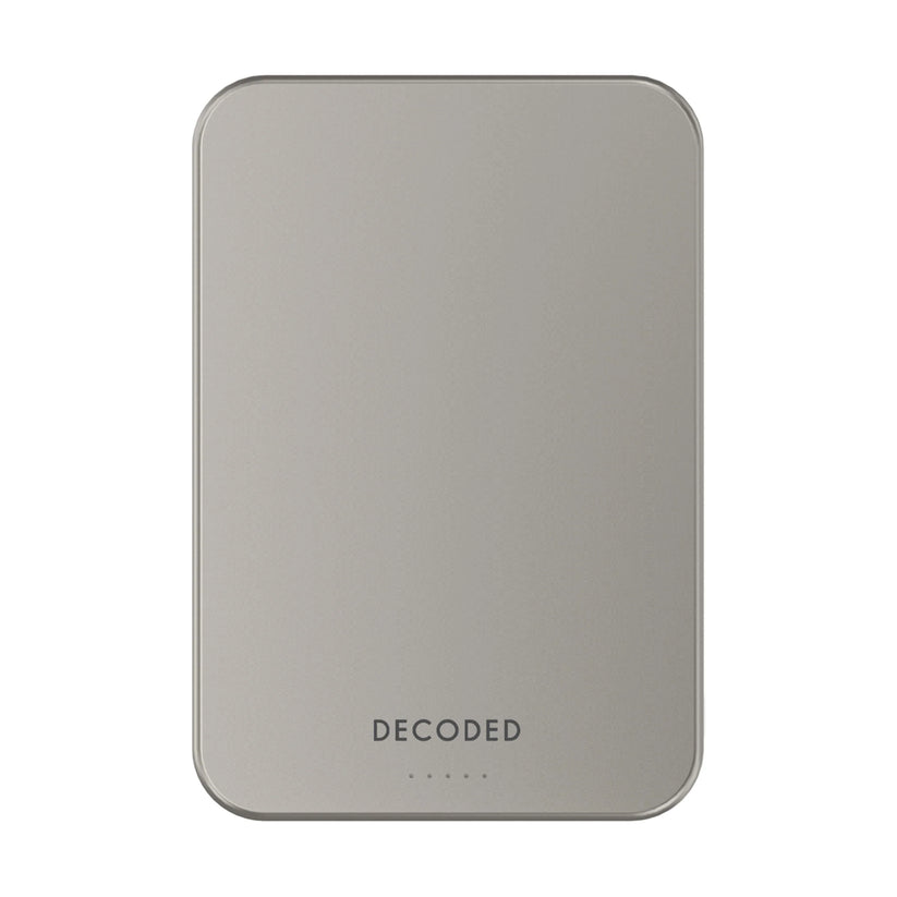 Decoded Ultra Slim Qi2 Wireless Powerbank 10.000 MaH - Titanium - iSTYLE.mk
