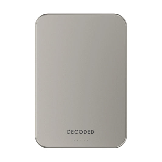 Decoded Ultra Slim Qi2 Wireless Powerbank 10.000 MaH - Titanium - iSTYLE.mk