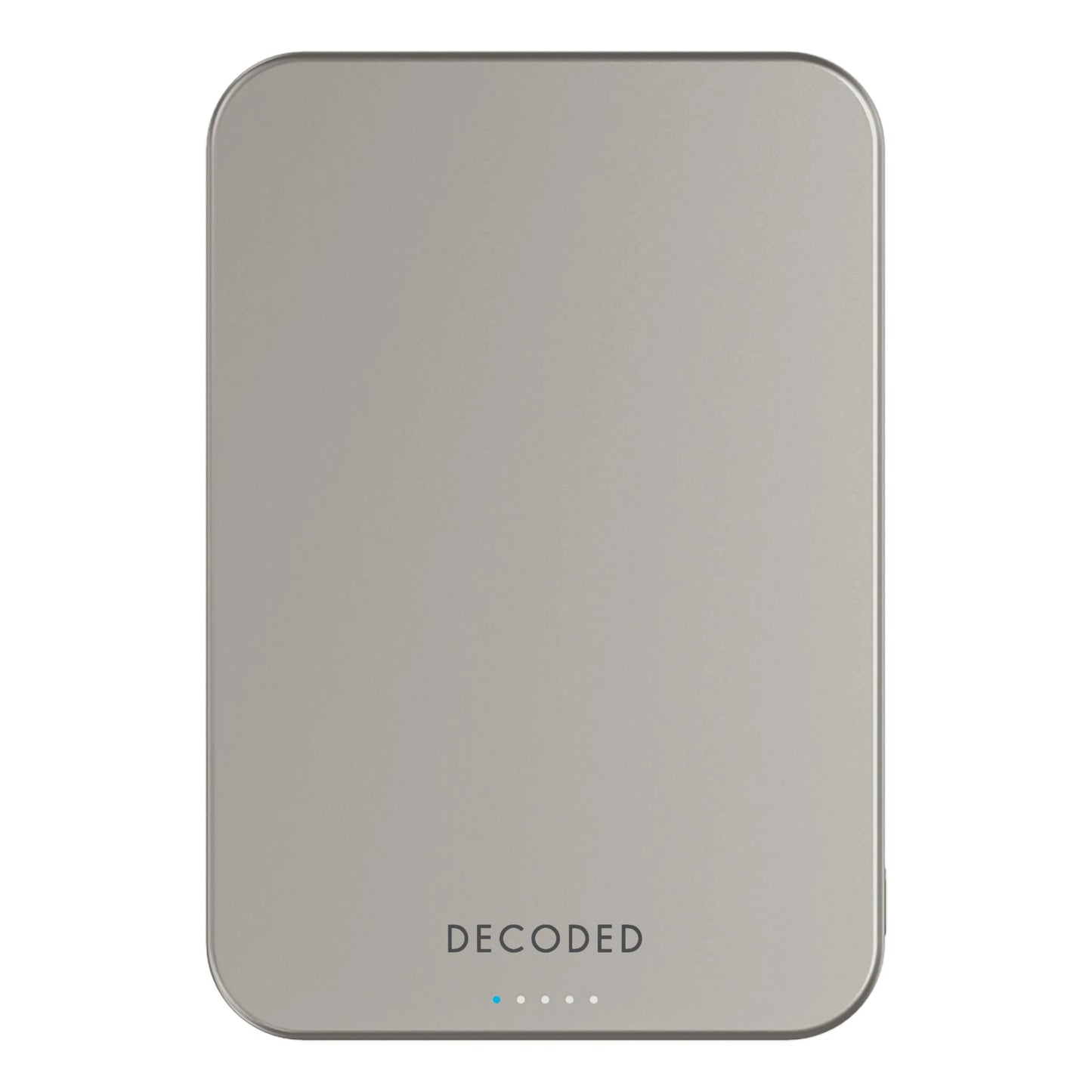Decoded Ultra Slim Qi2 Wireless Powerbank 5000 MaH - Titanium