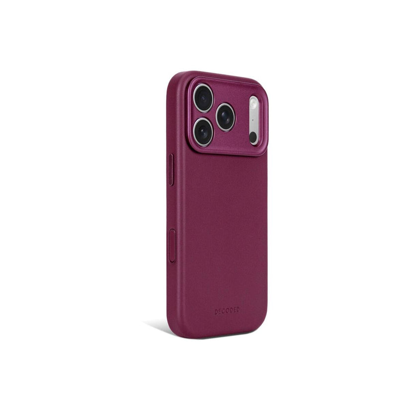 DECODED Кожна футрола за iPhone 18 Pro | Aubergine