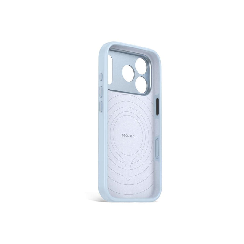 DECODED Антимикробна силиконска футрола за iPhone 18 Pro | Light Blue