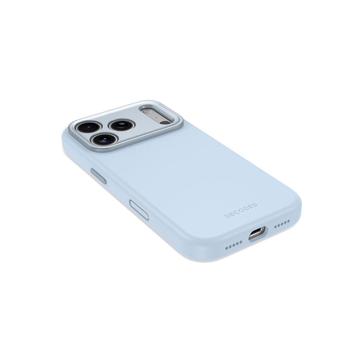 DECODED Антимикробна силиконска футрола за iPhone 18 Pro | Light Blue
