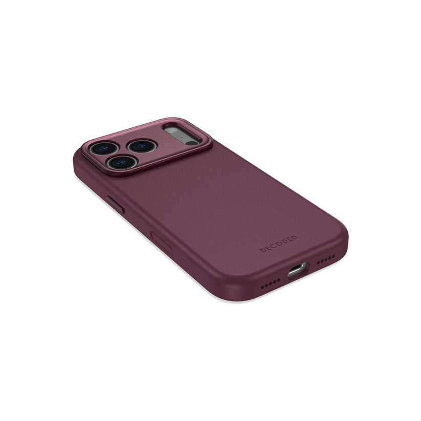 DECODED Антимикробна силиконска футрола за iPhone 18 Pro | Plum