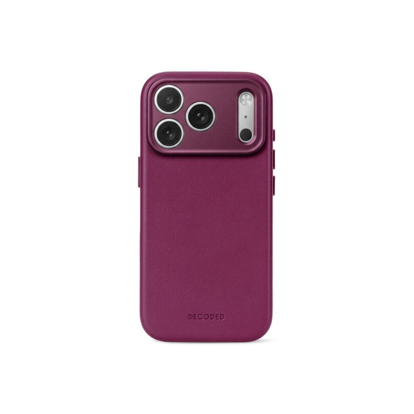 DECODED Кожна футрола за iPhone 18 Pro Max | Aubergine