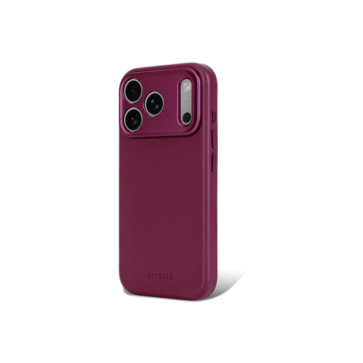 DECODED Кожна футрола за iPhone 18 Pro Max | Aubergine