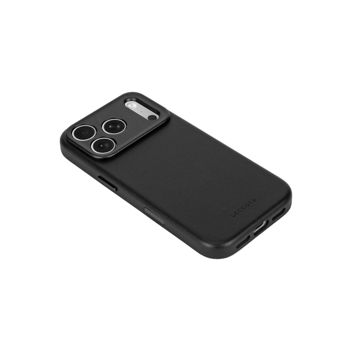 DECODED Кожна футрола за iPhone 18 Pro Max | Black