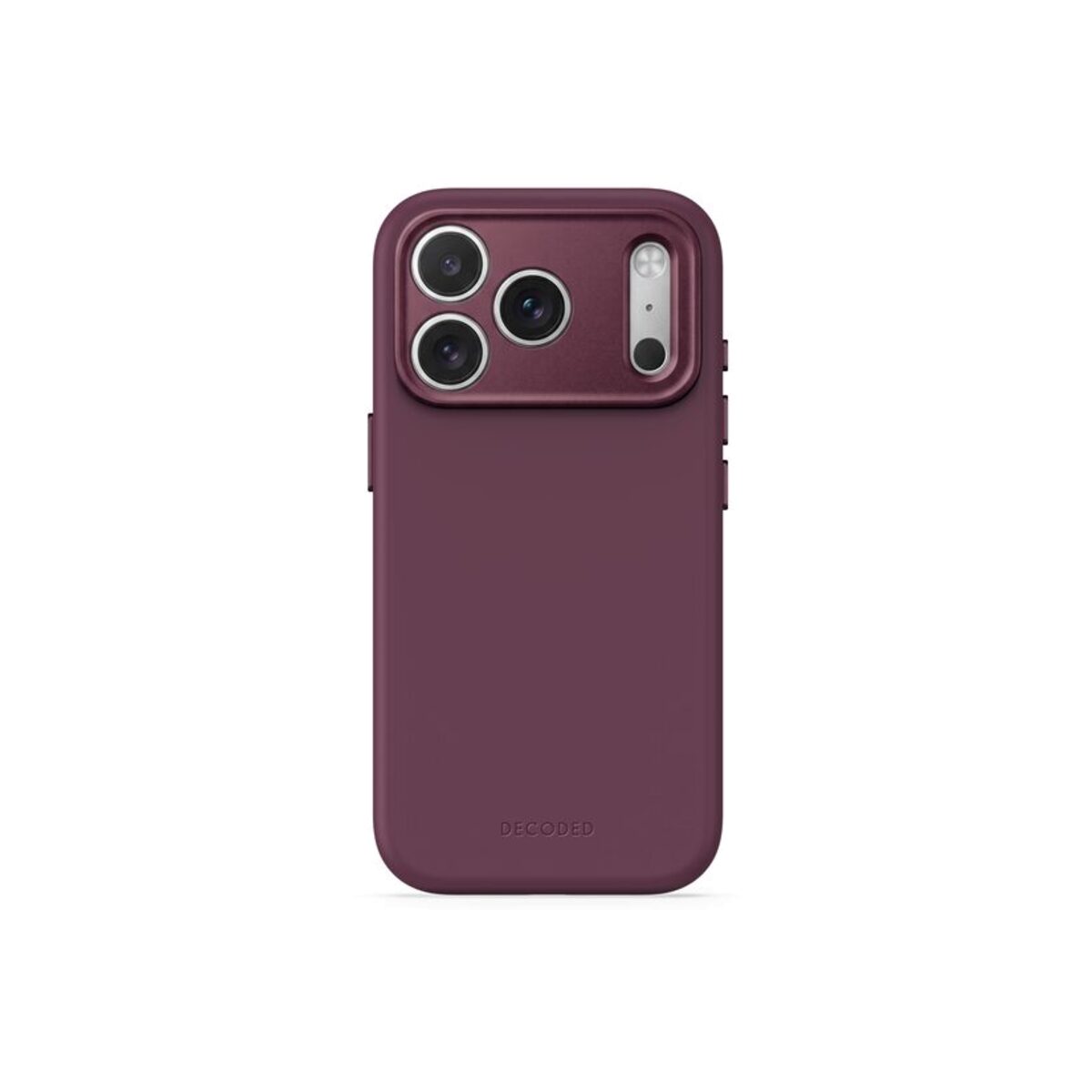 DECODED Антимикробна силиконска футрола за iPhone 18 Pro Max | Plum