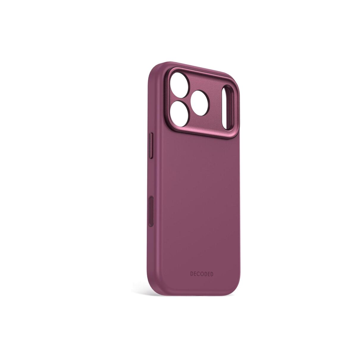 DECODED Антимикробна силиконска футрола за iPhone 18 Pro Max | Plum