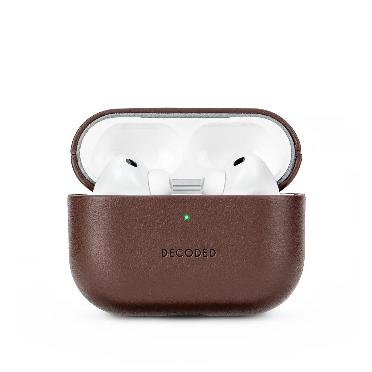 Decoded Leather Case For Apple AirPods Pro 3, Brown