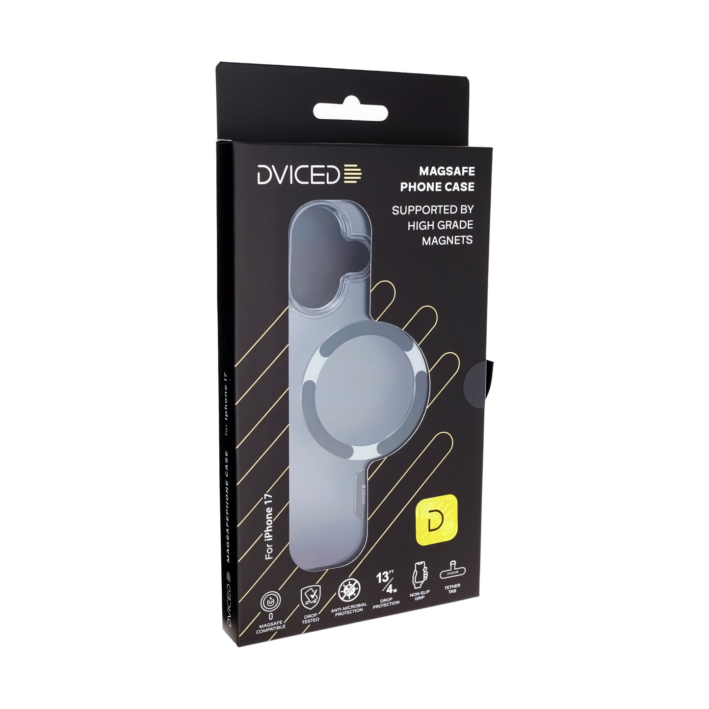 Dviced MagSafe iPhone 17 clear case - Black