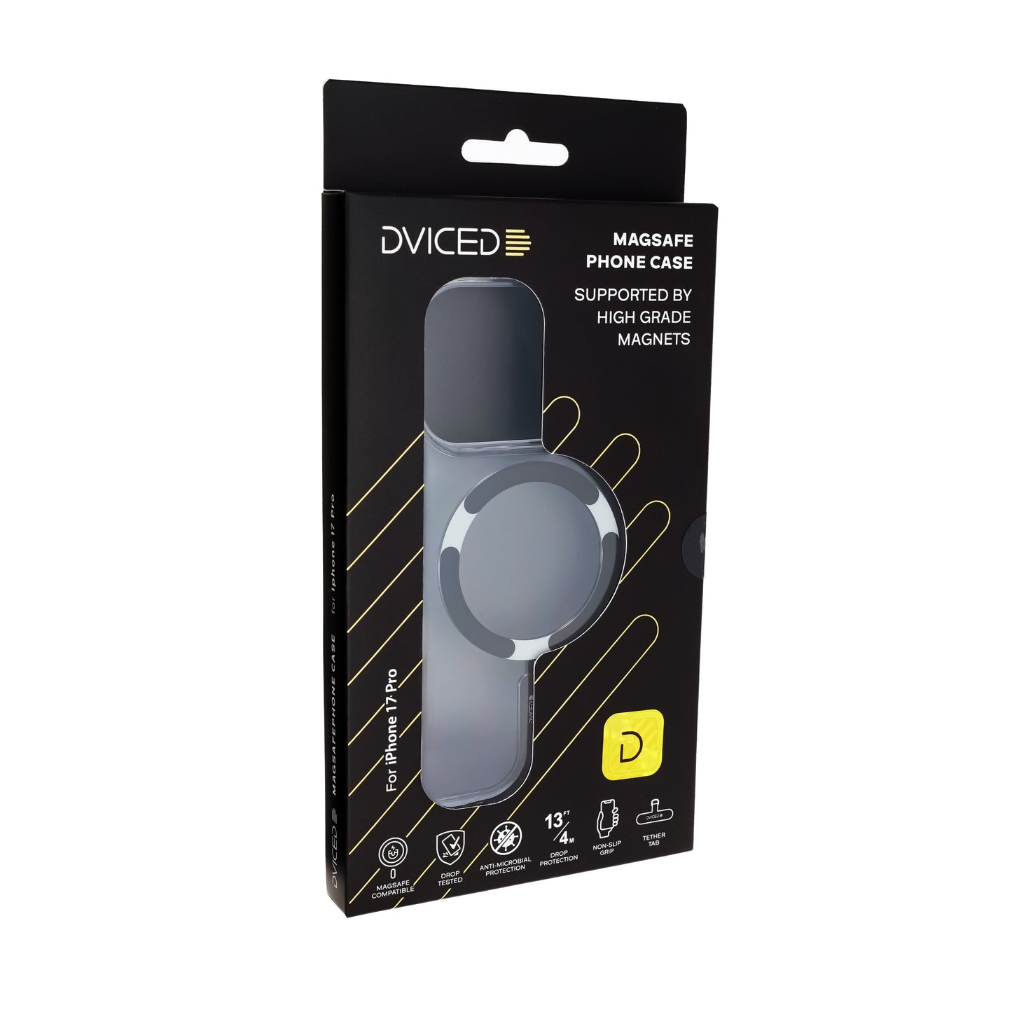 Dviced MagSafe iPhone 17 Pro clear case - Black
