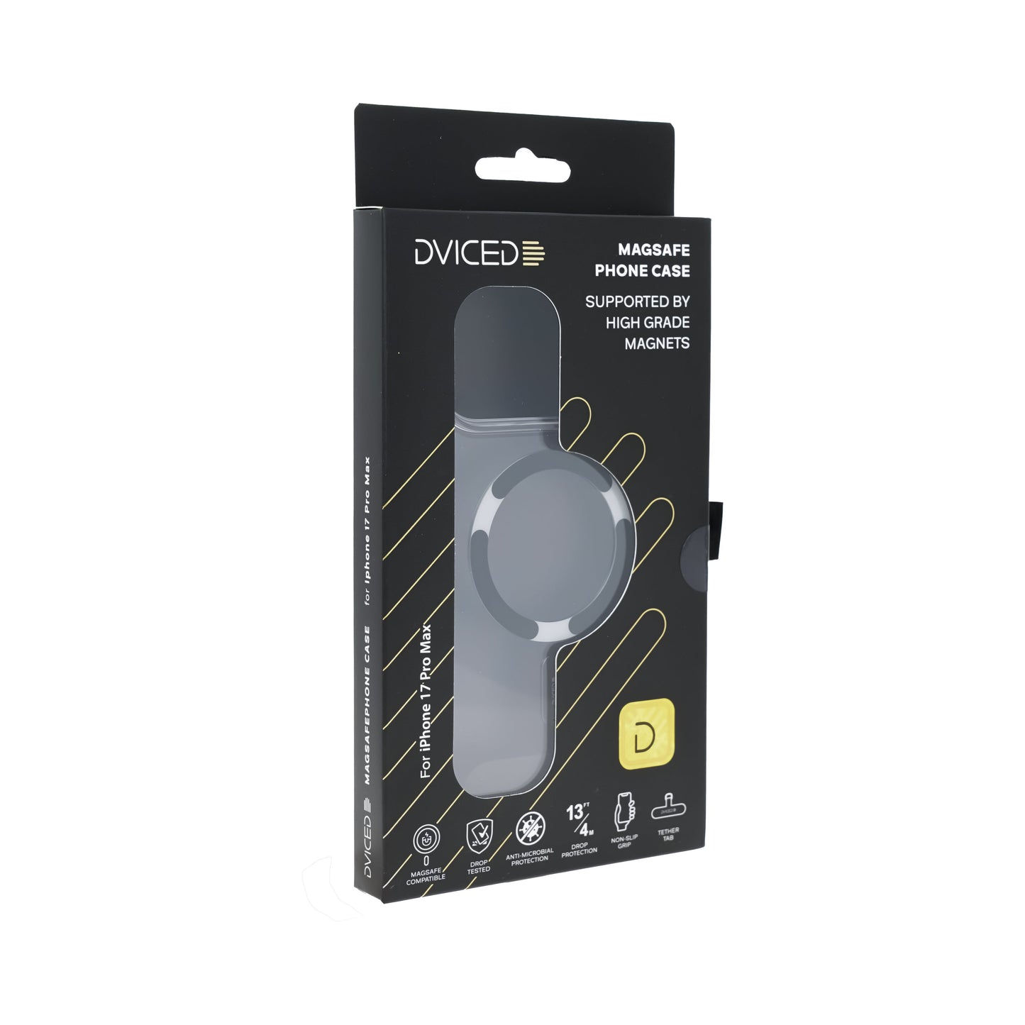 Dviced MagSafe iPhone 17 Pro Max clear case - Black