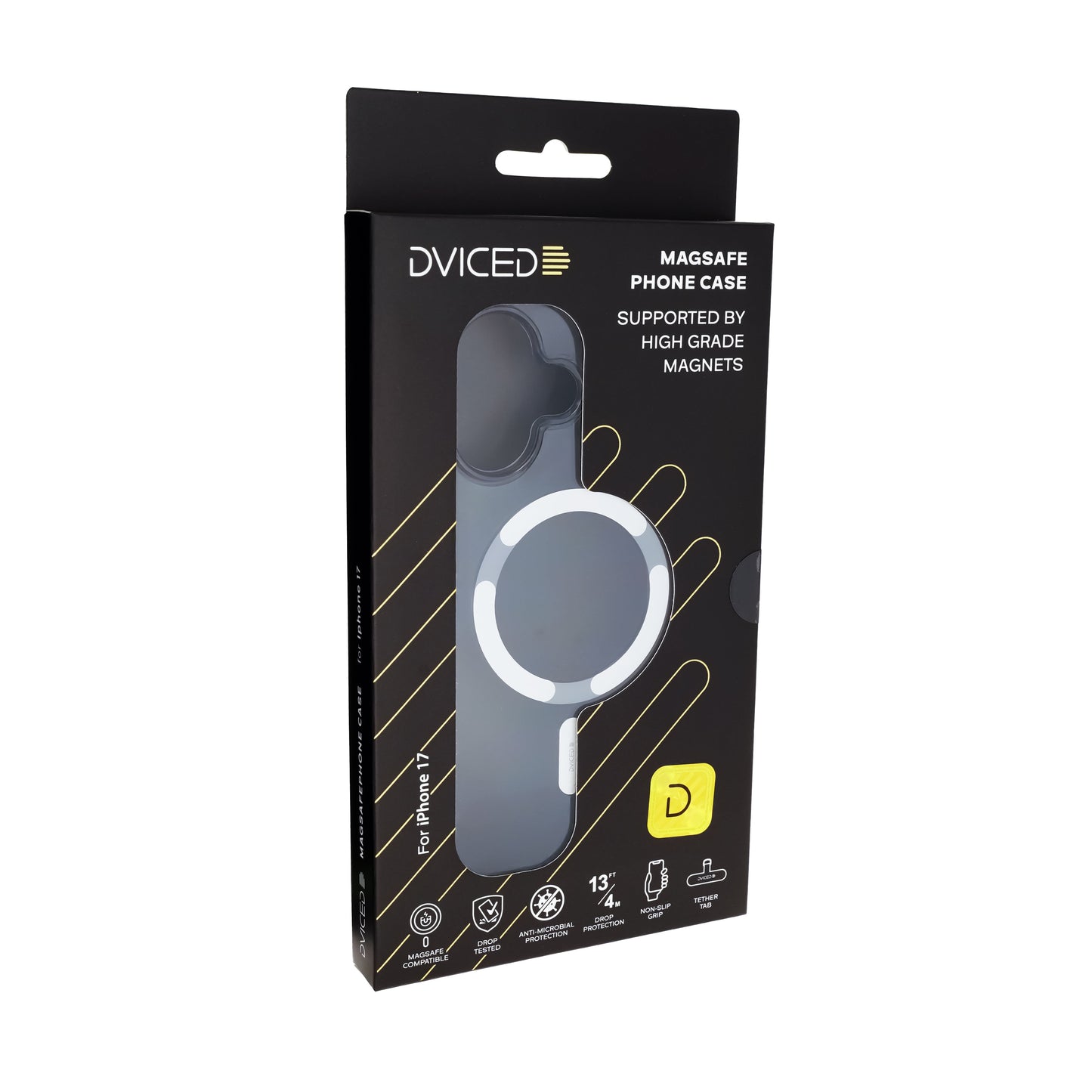 Dviced MagSafe iPhone 17 smoke case - Silver