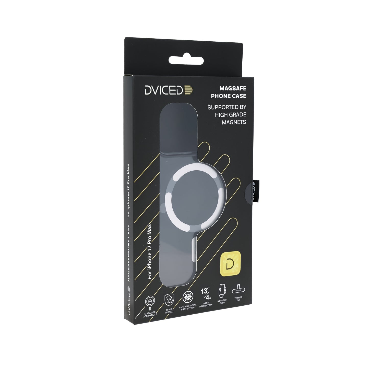 Dviced MagSafe iPhone 17 Pro Max smoke case - Silver