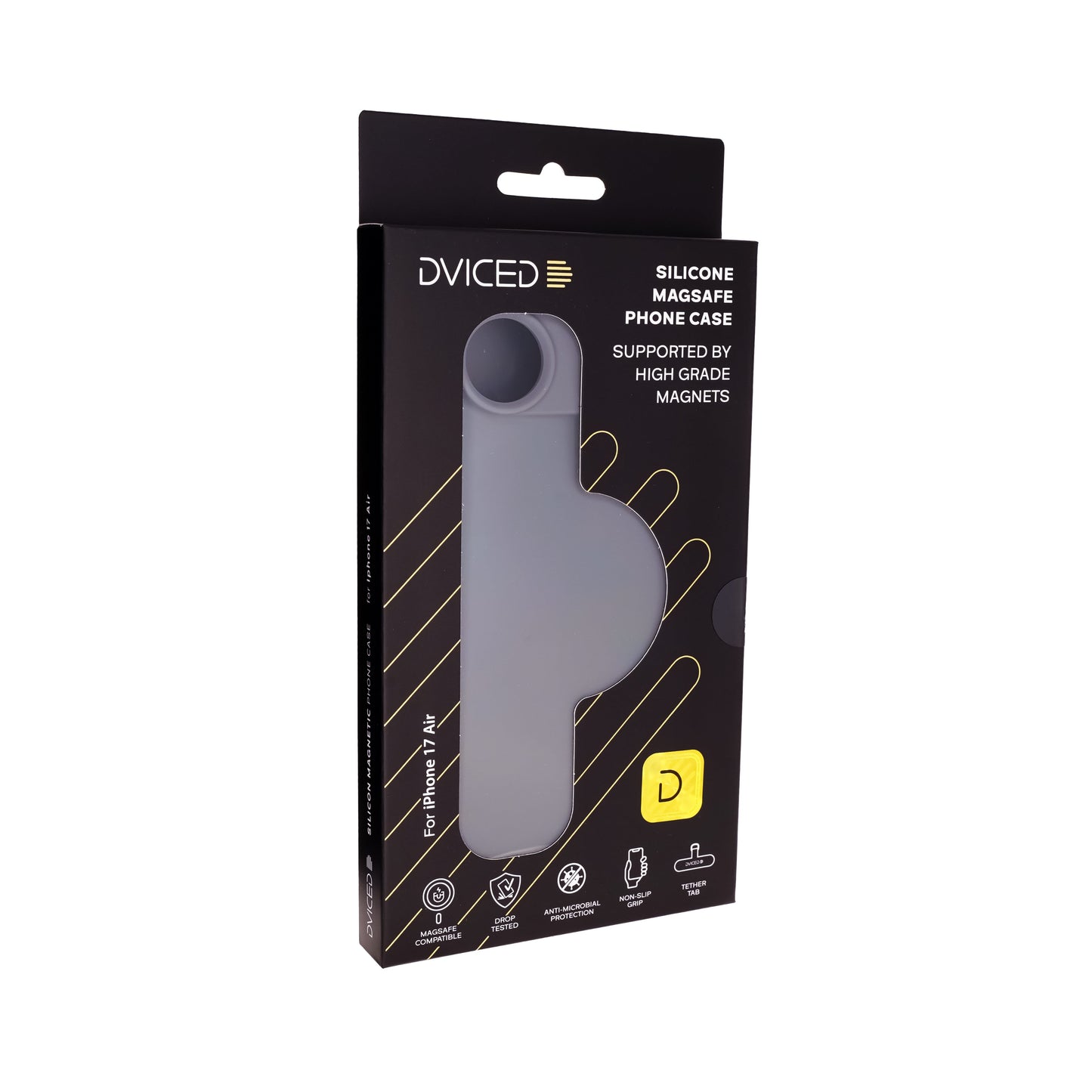 Dviced Silicone MagSafe iPhone 17 Air case - Grey