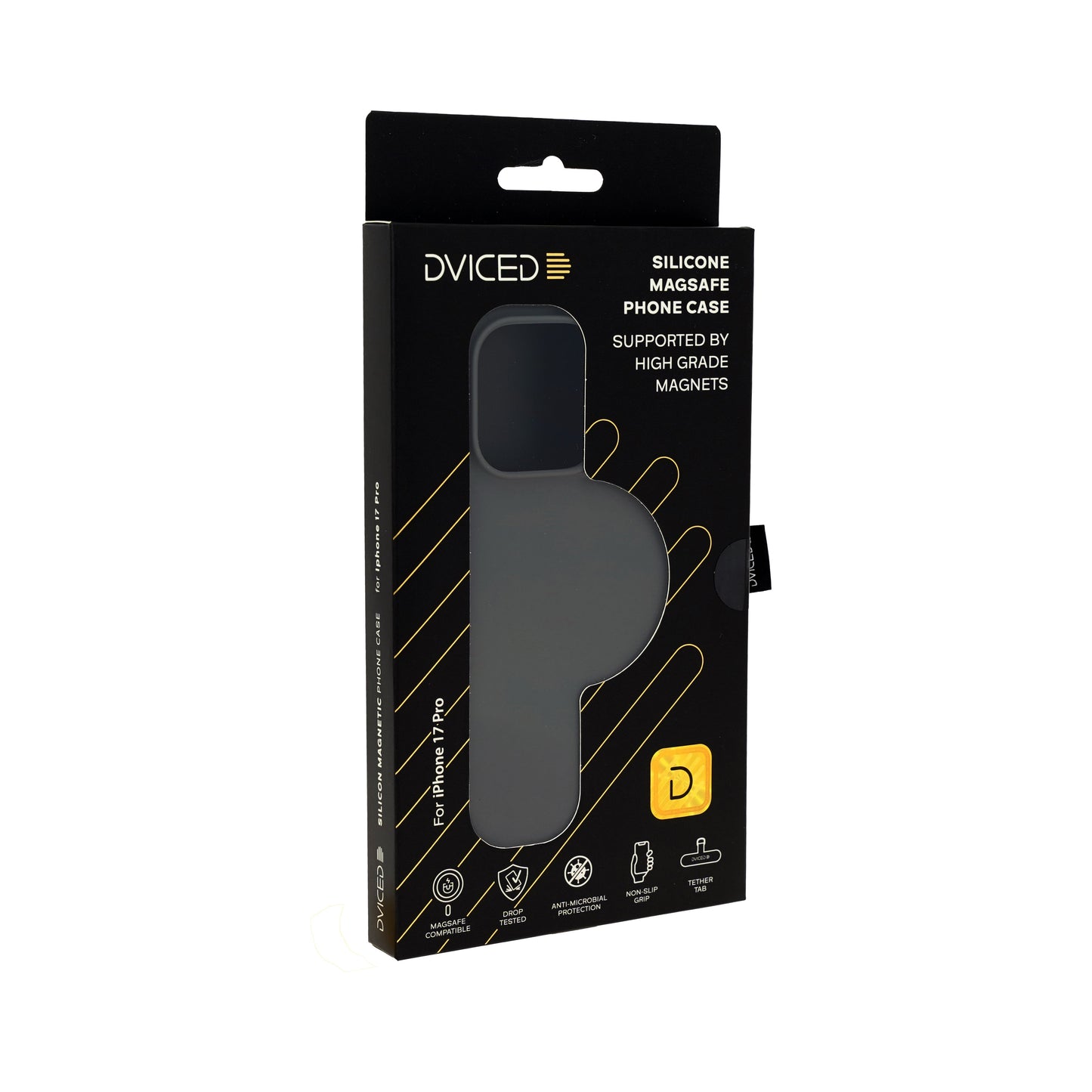 Dviced Silicone MagSafe iPhone 17 Pro case - Grey