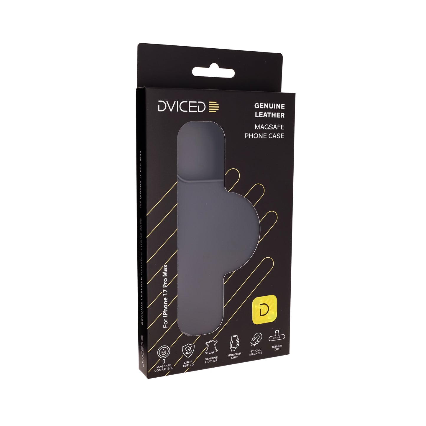 Dviced Leather MagSafe iPhone 17 Pro Max case - Black