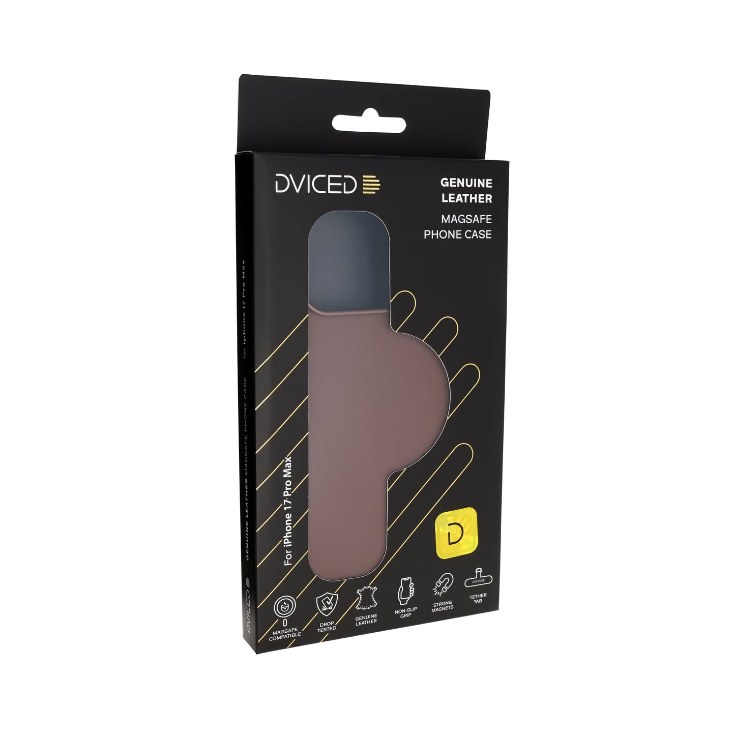 Dviced Leather MagSafe iPhone 17 Pro Max case - Brown
