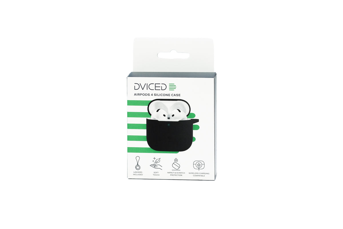 Dviced AirPods 4 Silicone Case - Black - iSTYLE.mk