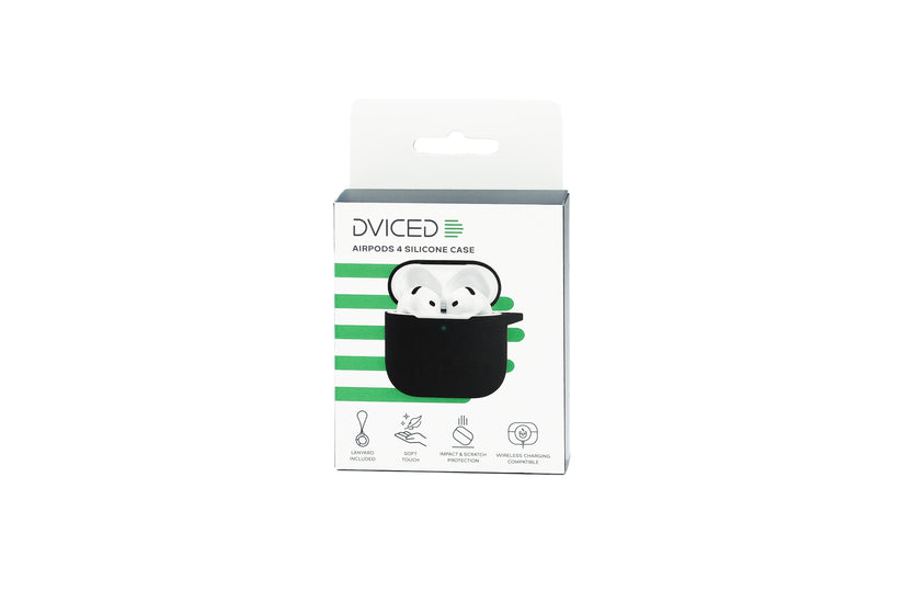 Dviced AirPods 4 Silicone Case - Black - iSTYLE.mk