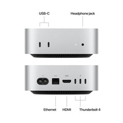 Mac mini M4 Apple M4 chip with 10-core CPU and 10-core GPU 24GB 256GB 10ETH