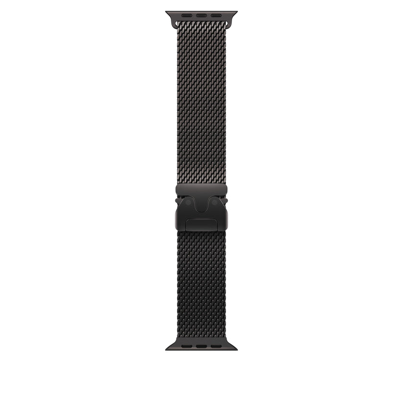 49mm Black Titanium Milanese Loop - Medium - iSTYLE MK