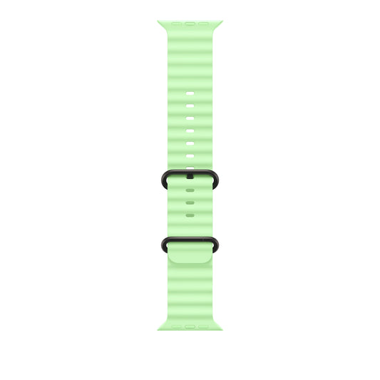 49mm Neon Green Ocean Band - Black Titanium Finish - iSTYLE MK