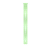 49mm Neon Green Ocean Band Extension - Natural Titanium Finish - iSTYLE MK