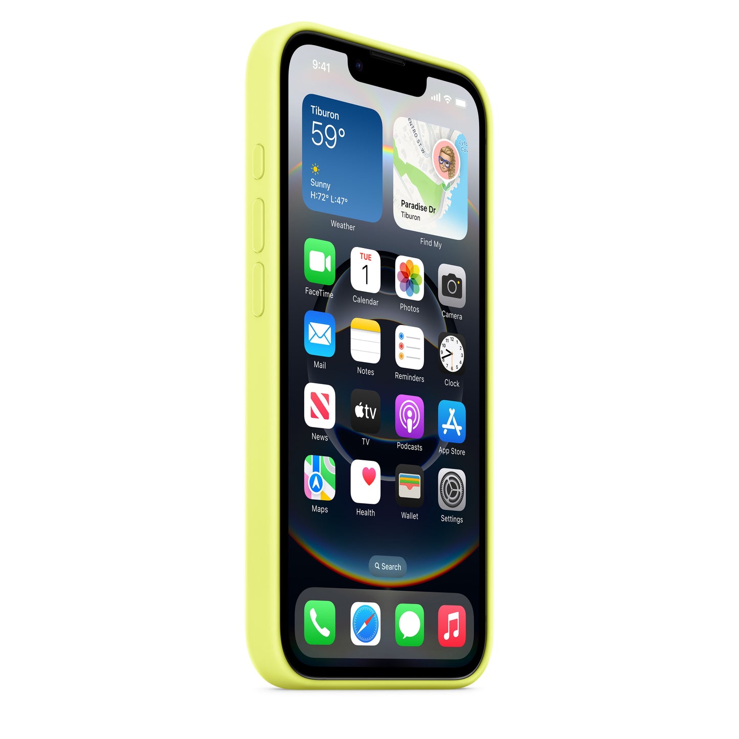 iPhone 16e Silicone Case – Neon Yellow - iSTYLE MK