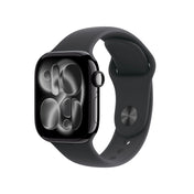 Apple Watch Series 11 GPS 42mm Jet Black Aluminium Case with Black Sport Band - S/M - iSTYLE MK