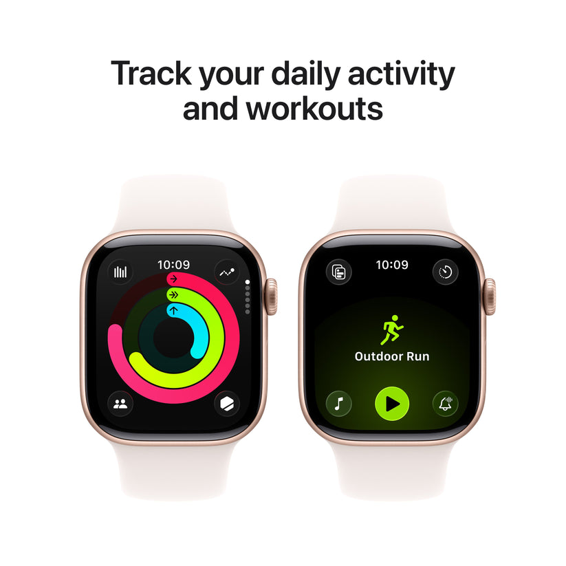 Apple Watch Series 11 GPS 42mm Rose Gold Aluminium Case with Light Blush Sport Band - S/M - iSTYLE MK