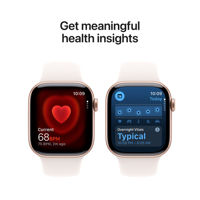 Apple Watch Series 11 GPS 42mm Rose Gold Aluminium Case with Light Blush Sport Band - S/M - iSTYLE MK