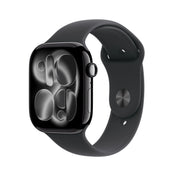 Apple Watch Series 11 GPS 46mm Jet Black Aluminium Case with Black Sport Band - S/M - iSTYLE MK