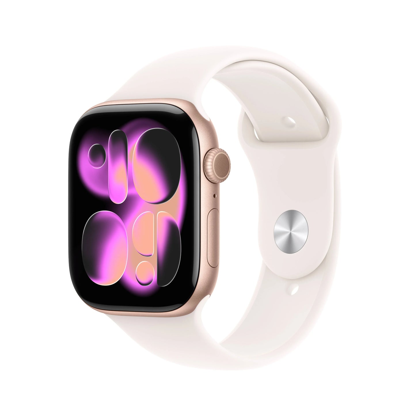 Apple Watch Series 11 GPS 46mm Rose Gold Aluminium Case with Light Blush Sport Band - M/L - iSTYLE MK