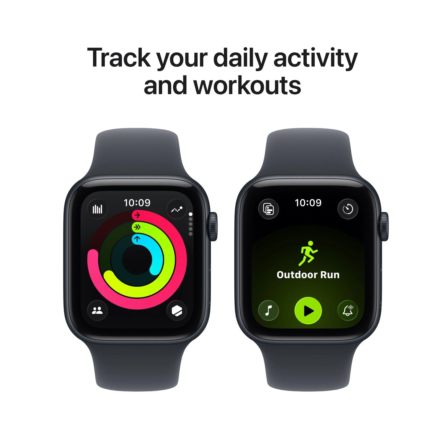 Apple Watch SE 3 GPS 44mm Midnight Aluminium Case with Midnight Sport Band - M/L - iSTYLE MK