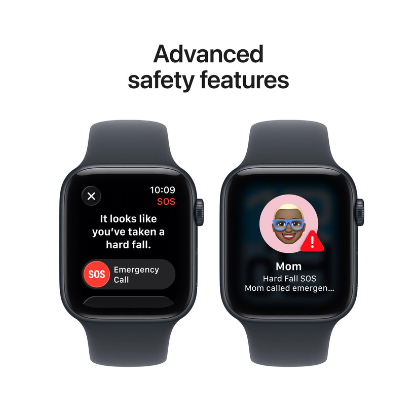 Apple Watch SE 3 GPS 44mm Midnight Aluminium Case with Midnight Sport Band - M/L - iSTYLE MK