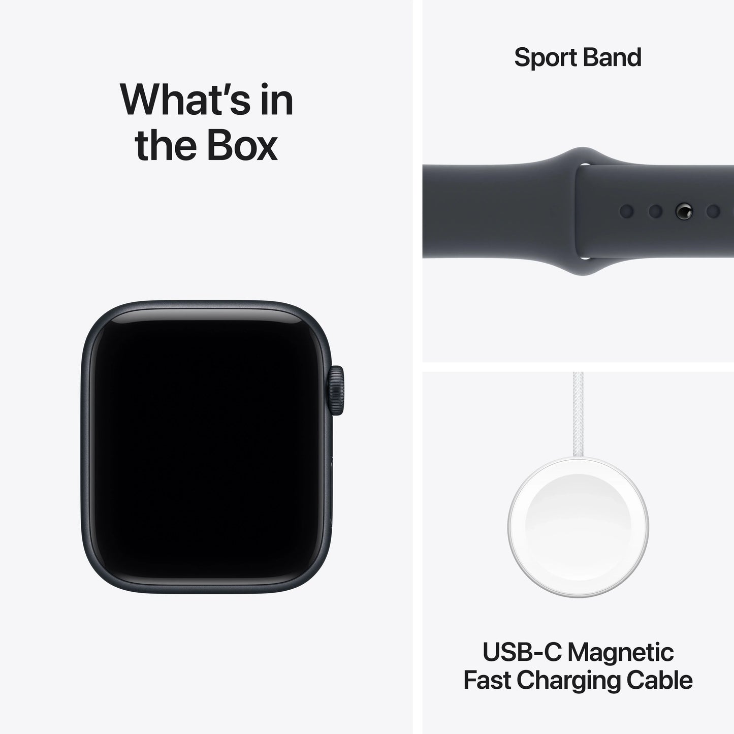 Apple Watch SE 3 GPS 44mm Midnight Aluminium Case with Midnight Sport Band - M/L - iSTYLE MK