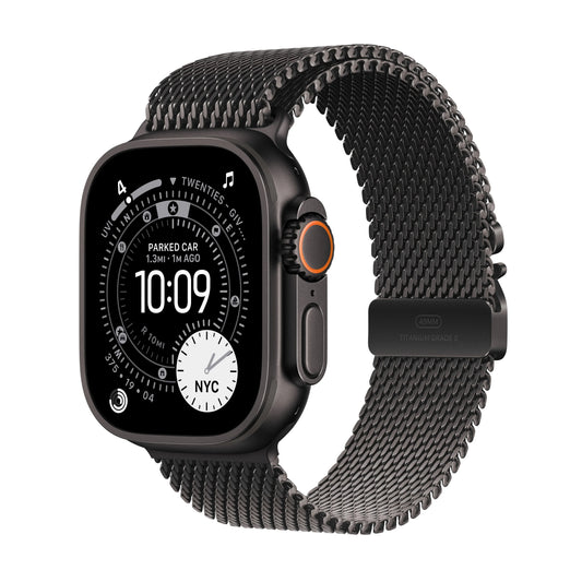 Apple Watch Ultra 3 GPS + Cellular 49mm Black Titanium Case with Black Titanium Milanese Loop - Medium - iSTYLE MK