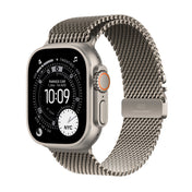 Apple Watch Ultra 3 GPS + Cellular 49mm Natural Titanium Case with Natural Titanium Milanese Loop - Small - iSTYLE MK